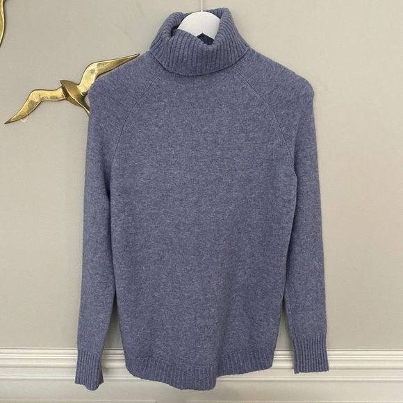 J. CREW Turtleneck Sweater Supersoft Yarn AF023 NWT Blue Size XXS - Picture 4 of 11